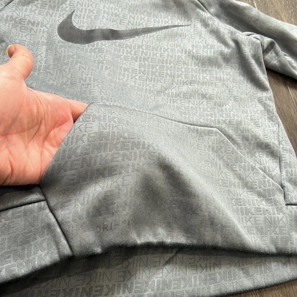 Toddler Nike dri-fit hooded fleece lined sweater